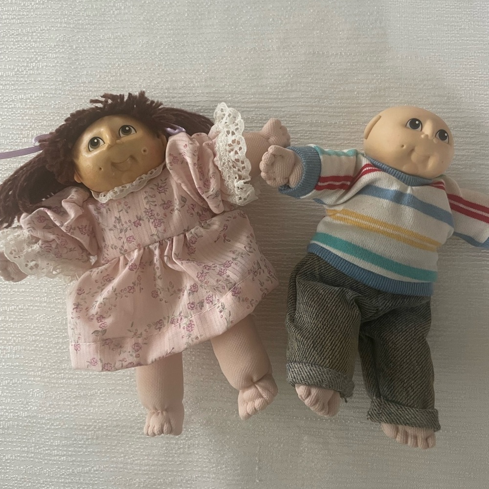 SALE! Cabbage Patch Kids Doll Set - Vintage Minis